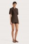 Women Bottoms | Faithfull The Brand Florine Mini Shorts Chocolate
