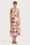 Women Dresses | Faithfull The Brand Marais Midi Dress Cecile Floral Garnet
