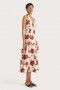 Women Dresses | Faithfull The Brand Marais Midi Dress Cecile Floral Garnet