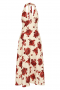 Women Dresses | Faithfull The Brand Marais Midi Dress Cecile Floral Garnet