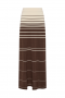 Women Knitwear | Faithfull The Brand Casia Maxi Skirt Accordion Stripe Brown Beige