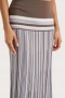 Women Knitwear | Faithfull The Brand Citara Skirt Pale Blue Stripe