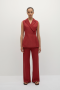 Women Matching Sets | Faithfull The Brand Florine Blazer Deep Red