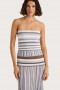 Women Tops | Faithfull The Brand Citara Strapless Top Pale Blue Stripe