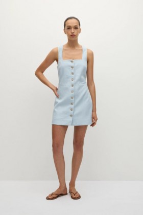 Women Dresses | Faithfull The Brand Jaques Mini Dress Sky Blue