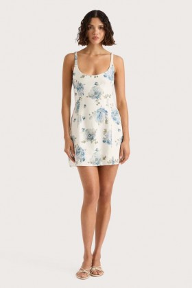 Women Dresses | Faithfull The Brand Sanne Mini Dress Cecile Floral Pale Blue