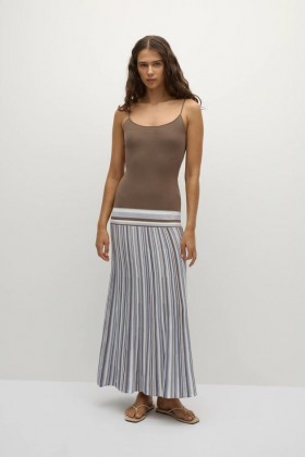 Women Knitwear | Faithfull The Brand Citara Maxi Dress Pale Blue Stripe