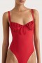 Maiô feminino | Faithfull The Brand Dinard, vermelho