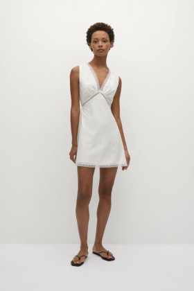  Vestidos Femininos | Faithfull The Brand Denise Mini Vestido Branco