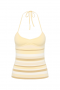 Top da donna | Faithfull The Brand Citara Halter Top Butter Stripe