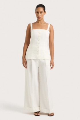  Pantaloni da donna | Faithfull The Brand Clove Trouser White