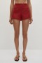 レディース マッチングセット | Faithfull The Brand フロリン ミニショーツ ディープレッド