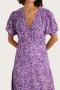  Kjoler til kvinner | Faithfull The Brand Bellavista Midi-kjole Meander Micro Purple