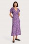  Kjoler til kvinner | Faithfull The Brand Bellavista Midi-kjole Meander Micro Purple