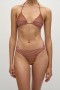  Dame Badetøy | Faithfull The Brand Bebe Bikinitruse Trekkspill Stripe Puce Fawn