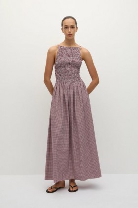  Kjoler til dame | Faithfull The Brand Laia Maxikjole Gingham Dyp Rød