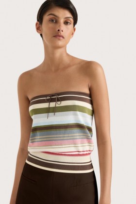  Dametopper | Faithfull The Brand Arlette Stroppeløs Topp Meleu Stripe Multi