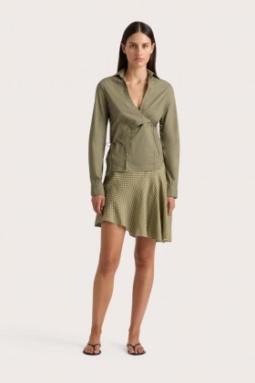  Dametopper | Faithfull The Brand Baia Wrap-skjorte Khaki