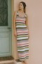  Damskie dzianiny | Sukienka midi Faithfull The Brand Enya Meleu Stripe Multi