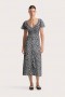  Rochii de damă | Faithfull The Brand Rochie midi Aurelie Leilani Bleumarin Charred