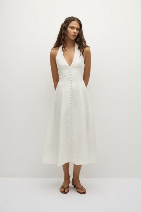 Rochii de damă | Faithfull The Brand Rochie midi Marie Albă