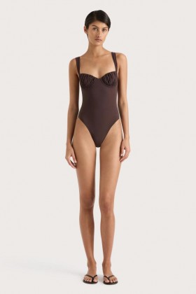 Costume de baie pentru femei | Faithfull The Brand Frida One Piece Coffee