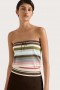  Dámske topy | Faithfull The Brand Arlette bez ramienok Meleu Stripe Multi