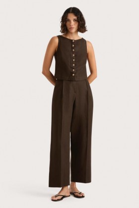  여성 매칭 세트 | Faithfull The Brand Stevie Trouser Coffee