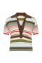 Ženski topovi | Faithfull The Brand Sable polo majica Meleu Stripe Multi