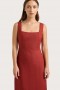  Kadın Elbiseleri | Faithfull The Brand Lais Midi Elbise Garnet