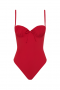 Traje de baño para mujer | Faithfull The Brand Dinard de una pieza, rojo
