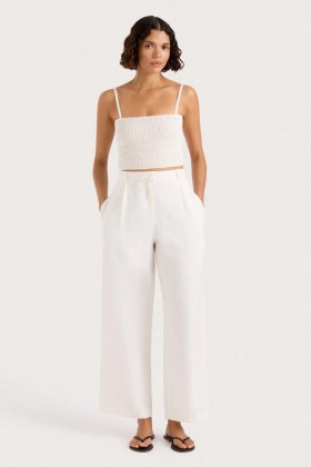 Pantalón de mujer | Faithfull The Brand Stevie, blanco