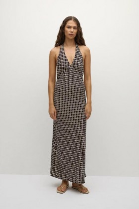  Vestidos de mujer | Faithfull The Brand Vestido largo Soame Espresso Geo