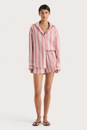  Dámské párovací sety | Faithfull The Brand Elva kraťasy Cherry Stripe