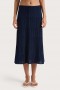  Dames breigoed | Faithfull The Brand Citara Drawstring Midi-rok in marineblauw