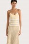 Naisten yläosat | Faithfull The Brand Citara Halter Top Butter Stripe