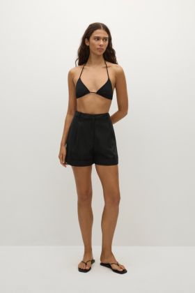  Bas pour femmes | Short noir Faithfull The Brand Hardy