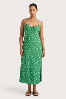 Robes pour femmes | Robe midi Pau verte de Faithfull The Brand
