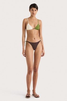  Damenbademode | Faithfull The Brand Yeva Bikini-Oberteil Grün Multi