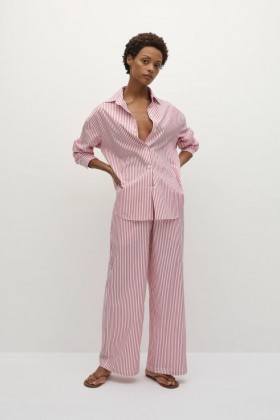  Damenoberteile | Faithfull The Brand En Vau Oversized-Hemd mit Riviera-Streifen