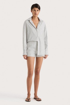  Damenoberteile | Faithfull The Brand En Vau Hemd, marineblau gestreift