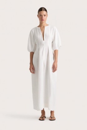 Γυναικεία Φορέματα | Faithfull The Brand Soleil Maxi Φόρεμα Λευκό